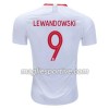 Completo Calcio Polonia Robert Lewandowski 9 Divisa Prima Mondiali 2018